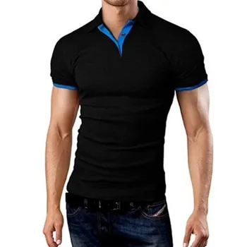 A2201 Ежедневната мъжка тениска с къс ръкав и прострочкой за мъже, обикновен пуловер, мъжки t-shirt