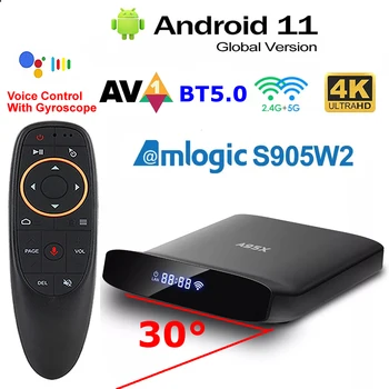 A95X W2 Android 11 Smart TV Box Amlogic S905W2 Четириядрен 4 GB 64 GB Подкрепа AV1 5G Wifi 4K Youtube BT5.0 ТЕЛЕВИЗИОННА конзола PK A95X F4