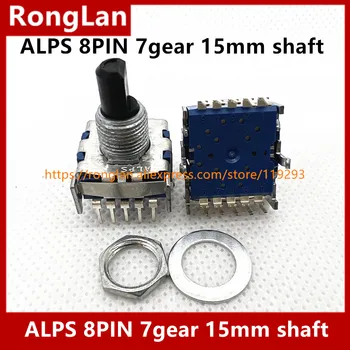 ALPS 8PIN отговаря на вертикальному потенциометру с завъртане на ключа серия SRBV с 7 и вал 15 мм-10 бр./лот