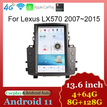Android Авто автомагнитола Централна LCD екран мултимедиен плейър Carplay безжичен за Lexus LX570 2007-2015