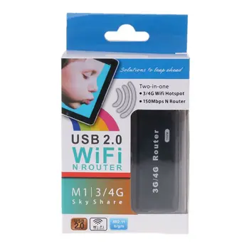ANENG Мини преносим 3G/4G WiFi Wlan точка за достъп AP клиент 150 Mbps безжичен USB-нов рутер