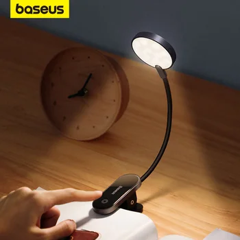 Baseus Скоба Led Настолна Лампа Безстепенно Затемняемая Безжична Настолна Лампа Touch USB Акумулаторна Лампа За Четене Led нощна светлина Лампа За Лаптоп