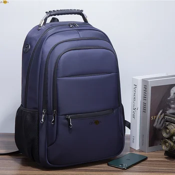 CFUN YA Луксозен дизайнерски бизнес раница за мъже и жени, голяма 17,3-инчовата чанта за лаптоп USB-порт за слушалки, пътен раница, чанта по чанта