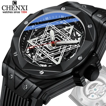 CHENXI 2023 Нови мъжки часовници най-добрата марка на луксозни Водоустойчив автоматични часовници за мъже Модерни спортни ръчни часовници с датата на