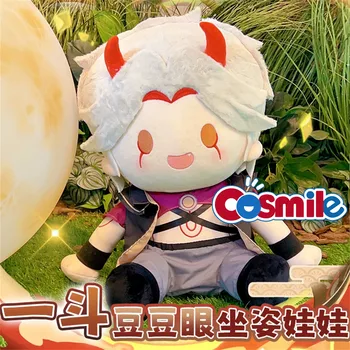 Cosmile аниме Genshin Impact Аратаки Итто 40 см, седнала кукла, облечена, облекло, костюм за cosplay C