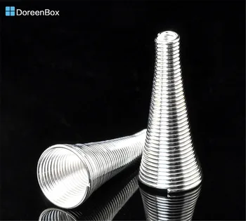 Doreen hot Box - 50 бр. сребърен цвят, разделители, мъниста, шапки 23x10 мм (7/8 