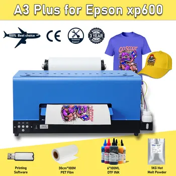 DTF принтер A3 за Epson XP600 текстилен принтер за директен печат DTF принтер за печат на тениски, дънки, обувки, шапки, толстовок