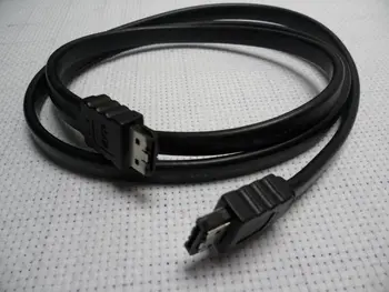 E-SATA удължителен кабел eSATA e SATA мъж към мъж M/M кабел за синхронизация на данни за външен преносим твърд диск HDD 50 см