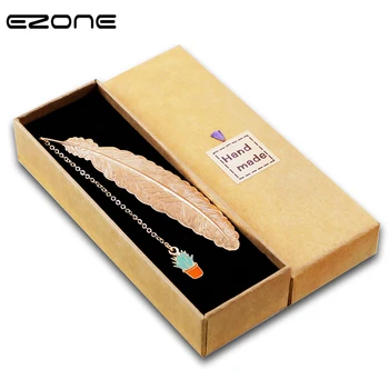 EZONE сладък маркер от метални пера, 1 бр., творчески висящи отметки, подарък кутия, опаковки, канцеларски материали за студенти, подарък за приятели, учители