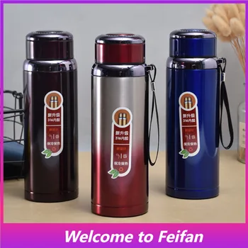 Feifan-Термос Star Pot голям капацитет от неръждаема стомана 316, за домашния офис, улица, луксозен спортен чайник