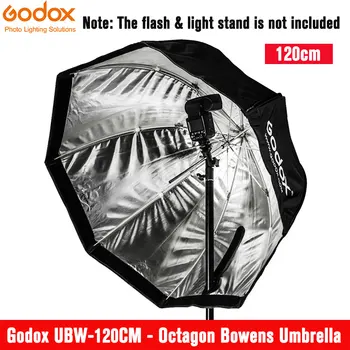 Godox 120 см/47 инча Осмоъгълни Чадър Софтбокс с монтиране Bowens Speedring за Студийната светкавица Speedlite Photo Strobe