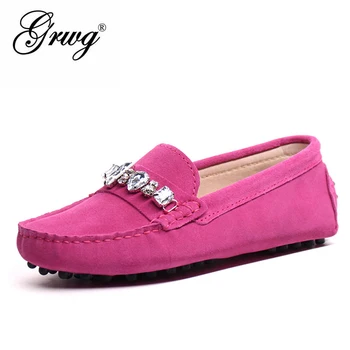 GRWG/ висококачествени дамски обувки от естествена кожа, дамски ежедневни модни обувки на равна подметка, пролетно-есенна обувки за шофиране, дамски кожени лоферы