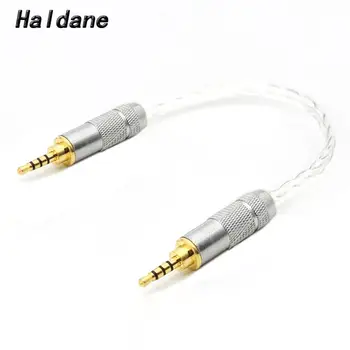 Haldane HiFi 2,5 мм TRRS Баланс на мъж към мъж OCC Посеребренный аудио кабел 2,5 мм 4pin от мъжете на мъжа Aux Кабел Аудиоадаптер