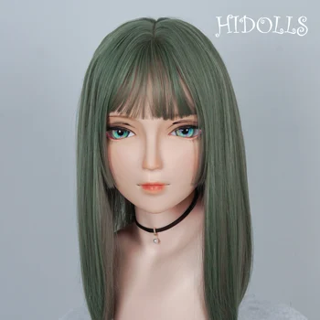 (HD03)HIDOLLS Ръчно изработени Дамски Момиче Смола Половина на Главата Cosplay Японската Ролева Игра BJD Маска Кигуруми Кукла-Травестит Маска