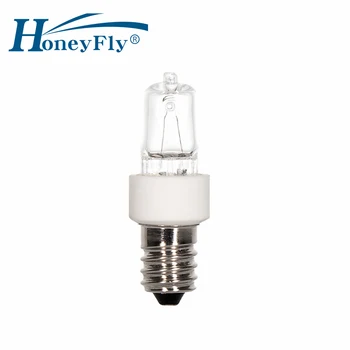 HoneyFly 5 бр. JD Лампа за Хладилник 25 W E14 2700-3000 До 130 В/240 Фризера Лампа Халогенна Крушка За Фурна Халогенна Лампа Топла Бяла светлина