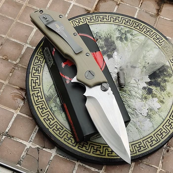 JUFULE MT335 Ново стоманен нож D2 с дръжка G10, флипер, тактически сгъваем нож за оцеляване на открито, джобен инструмент за лов, универсален нож
