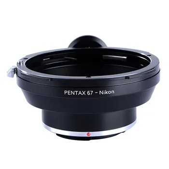 K& F Concept Алуминиев Адаптер за обектив на камерата за обективи Pentax 67 към адаптер за закрепване на обектив Nikon F с монтиране на статив DSLR PENTAX67-AI