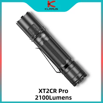Klarus XT2CR Pro Тактически Фенер Със силна Светлина 2100 лумена, която се презарежда чрез USB, CREE XHP35, Led Фенерче С батерия 18650