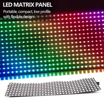 Led матрица панел, WS2812B RGB 832 пиксела, цифров гъвкава точкова матрица, индивидуално адресуемый led екран