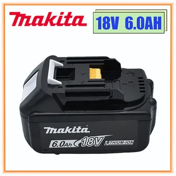 Makita 100% Оригинал 18v Makita 6000 mah Литиево-йонна Акумулаторна батерия Электроинструмент18 В Преносимото Батерия BL1860 BL1830 BL1850 BL1860B