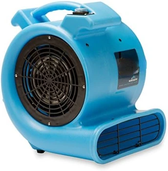 Max Буря 1/2 с. л., здрав и лек въздушен движитель, простор за килими, външен вентилатор за професионален чисти, синьо, 1 опаковка