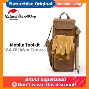 Naturehike Туризъм преносима чанта за инструменти, водоустойчива устойчива на износване набор от инструменти, уличен чук, чанта за съхранение, 16A, масло, восък, холщовая чанта за инструменти