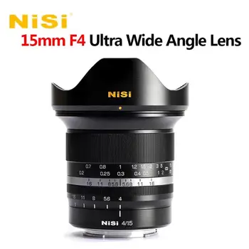NISI 15 мм F4 Сверхширокоугольный обектив Полнокадровый MF Prime Обектив за Nikon Z Fuji X Sony E Canon RF Leica L Mount Фотоапарати