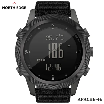 NORTH EDGE Цифров часовник за измерване на височина на човека Таймер на въздушното налягане Температурен компас Мултифункционални водоустойчиви спортни часовници