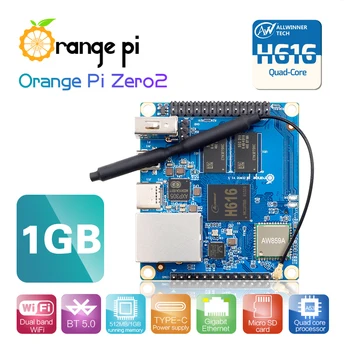 Orange Pi Zero 2 Одноплатный Компютър е 1 GB оперативна памет Allwinner H616 Чип BT5.0 WIFI, работещ Под Android 10 Ubuntu, Debian OS Съвет за развитие