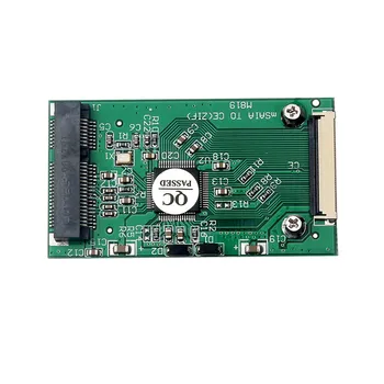 PCI-E mSATA SSD до 40pin ZIF Модул карти 1,8-инчов SSD до 40-номера за контакт ZIF CE Кабелен Адаптер Такса Конвертор