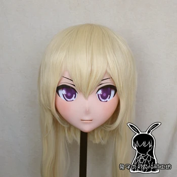 (RK9164) Висококачествено дамско маска за cosplay от смола с ръчно изработени, японската маска кигуруми за ролеви игри, doll-травестит, маска трансгендера