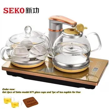 SEKO F92 Автоматично стъклен интелигентни Електрически чайник тенджера с двоен котлон 37*20 мм