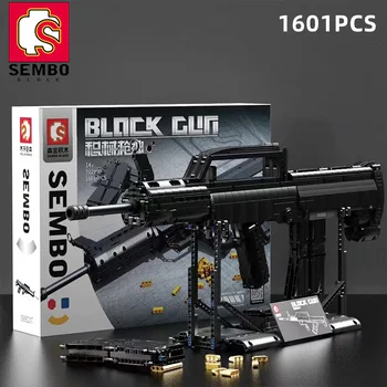 SEMBO 1601 бр. пистолет Строителни блокове Модел Оръжие Военни Градски тухли, Подаръци, Играчки за деца и възрастни