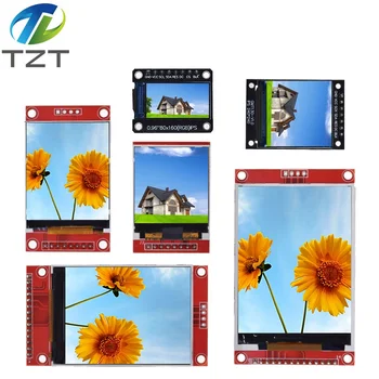 TFT дисплей 0.96/1.3/1.44/1.8/2.4/2.8/3.5 TFT Инчов пълноцветен екран LCD модул ST7735 ILI9341 Интерфейс на водача SPI за Arduino