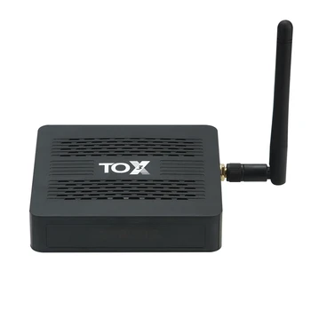 TOX3 Двойна Wifi LAN 1000 BT4.1 4K горна скоростна Amlogic S905X4 4 GB 32 GB 2,4 Г/5 Г на ЕС щепсел