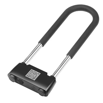 U-Sharp Велосипеден Заключване с Пръстови Отпечатъци Противоугонный Без ключ ПРИЛОЖЕНИЕ Велосипеден Заключване С USB Зареждане Водоустойчива IP65 Отключване в режим на дълги периоди на изчакване