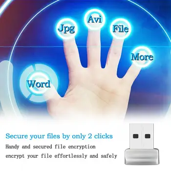 Usb 2.0/3.0 Модул, четец за пръстови отпечатъци, Usb за Windows 7/10/11, модул за отключване на пръстови отпечатъци за домашно сигурност, преносима метална защита