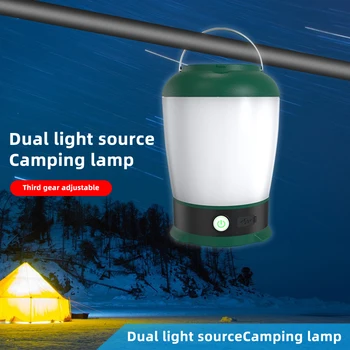 USB акумулаторна батерия led лампа за къмпинг с 360-градусова подсветка IP65, водоустойчив градинска лампа за палатка, авариен преносим окачен лампа за палатка