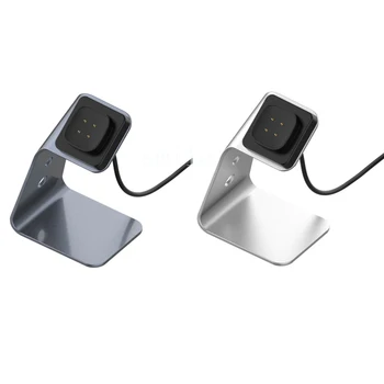 USB докинг станция за зареждане от алуминиева сплав, поставка за зарядно устройство, поставка за магнитно зарядно устройство Fitbit Versa 3 Sense, аксесоари за умен часа