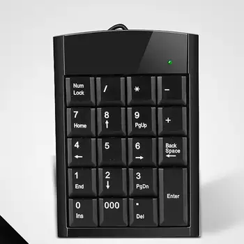 USB жичен цифрова клавиатура 19 клавиши, удобни переноска за лаптоп, касиер, счетоводител, касиер