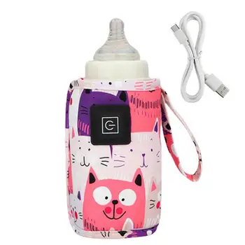USB-чанта за подгряване на бебешки бутилки с трехскоростной регулиране на температурата, USB чанта за подгряване на мляко за пътуване, чанта за подгряване на шишета за хранене