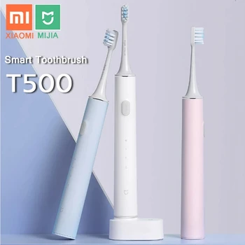 XIAOMI четка за Зъби T500 MIJIA Електрическа четка за зъби Звукова четка за ултразвукови избелване на зъбите вибратор Безжична средство за хигиена на устната кухина