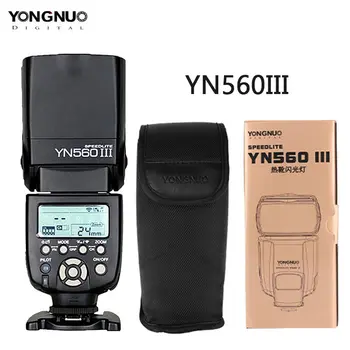 YONGNUO YN560III YN560 III Безжична Светкавица Speedlite На Canon, Nikon Olympus, Pentax Fuji SLR DSLR Камера, Фенерче