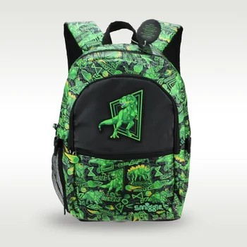 Австралия Smiggle на оригиналния хит на продажбите, детски училище с чанта, висококачествен зелен училищен раницата с тираннозавром рексом, страхотна чанта за момче