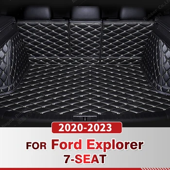 Автоматично подложка за багажника с пълно покритие за Ford Explorer 7-местен 2020-2023 22 Автомобилен подложка за багажника, аксесоари за защита на купето на товарен подложка