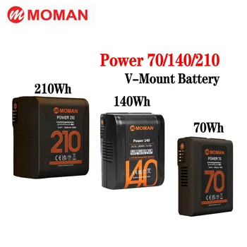 Батерия Moman Power 70/140/210 V на стена с D-Tap и USB-C Изходи Micro pocket батерия за led лампи камери на смартфони лаптопи
