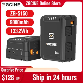 Батерия ZGCINE DIANA-S150 с V-Образно Затваряне на 133,2 Wh, Литиева Батерия с V-Образно Закопчаване, Блок Захранване за огледално-Рефлексни Фотоапарати, Смартфони, Лаптоп, на Видеосигнали