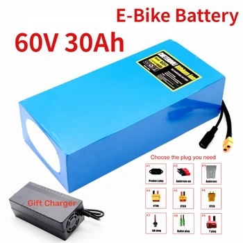 Батерия за электровелосипеда 60V 40Ah 30ah 20ah 25ah 15ah Литиево-йонна Батерия Комплект За Ремонт на Велосипеди Bafang High Power батерия 60v