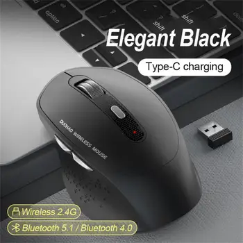 Безжична геймърска мишка Bluetooth за преносими КОМПЮТРИ, компютърни мишки, безжична мишка, мишка за зареждане, безшумен лаптоп, таблет, офис мишката