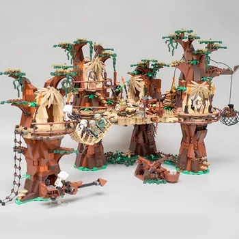 В наличност The Ewok Village 1990 бр. междузвездни строителни блокове, тухли, от 10 236 разработване на модели на детски играчки, детски подаръци за рожден ден и Коледа